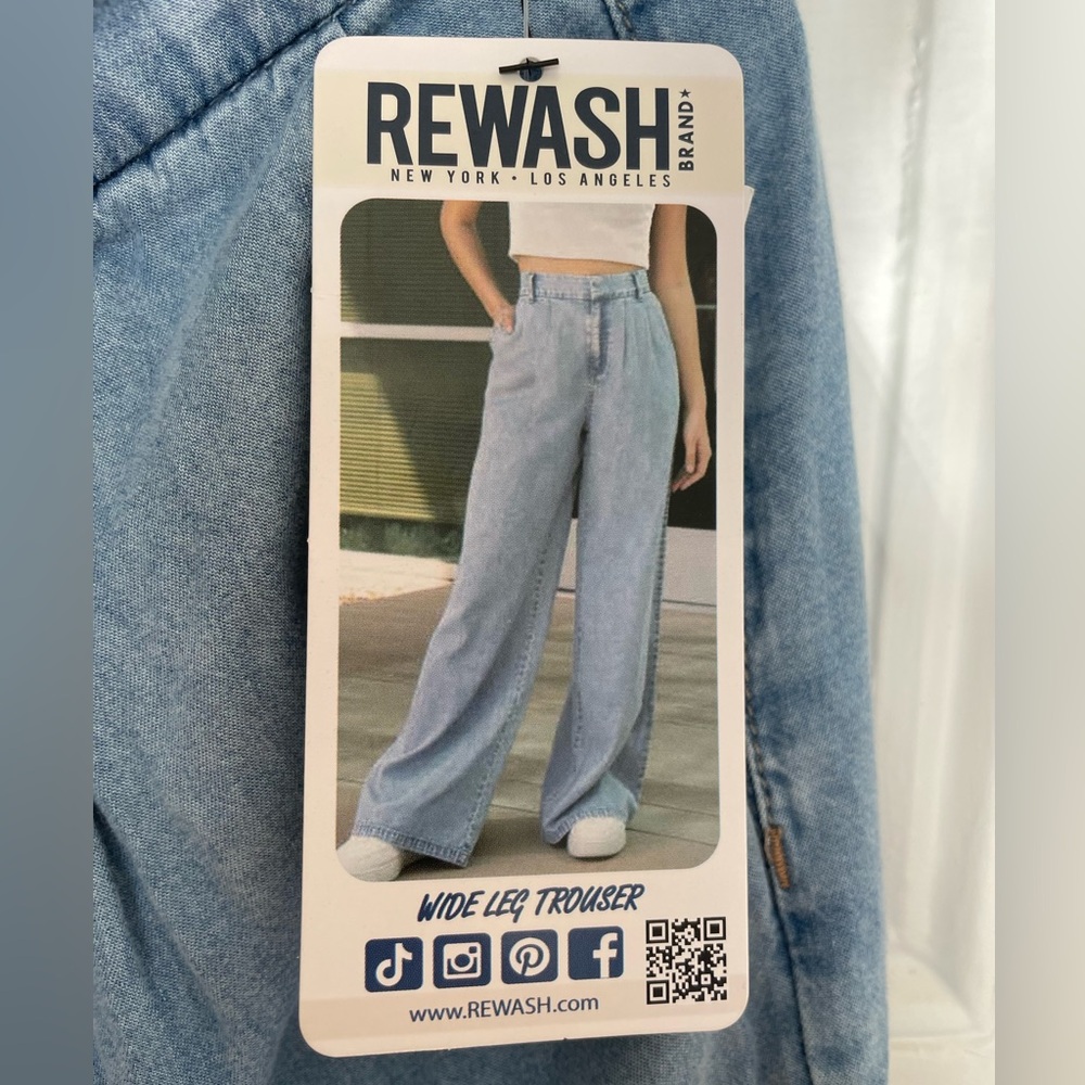 NWT Rewash wide leg soft lightweight trouser Size 7